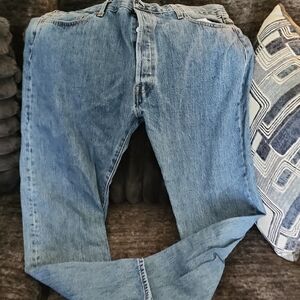 Men's Classic Levis 501 Blue Denim Jeans 40 X 32